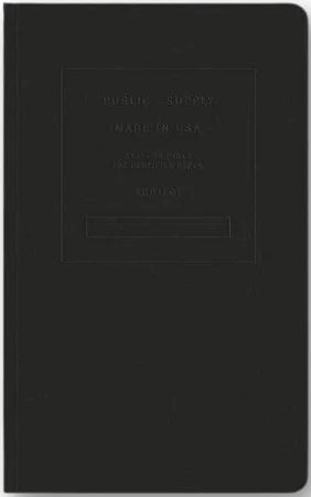 Soft Cover Notebook - 5x8" - Embossed - Black