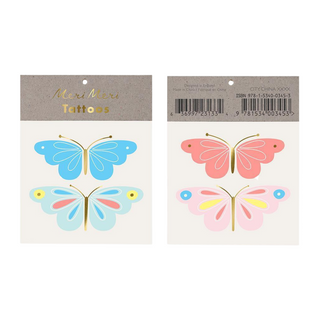 Meri Meri - Temporary Tattoos: Neon Butterflies