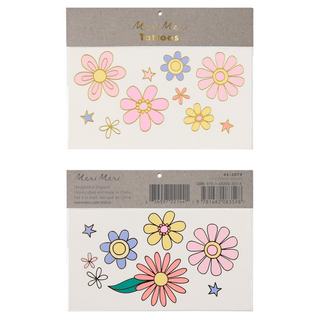 Meri Meri - Temporary Tattoos: Psychedelic Flowers