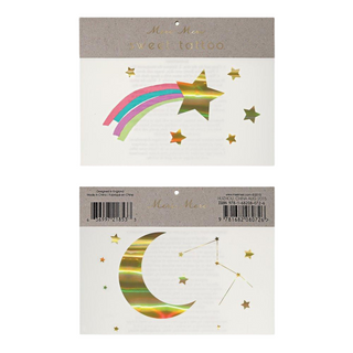Meri Meri - Temporary Tattoos: Rainbow Shooting Stars