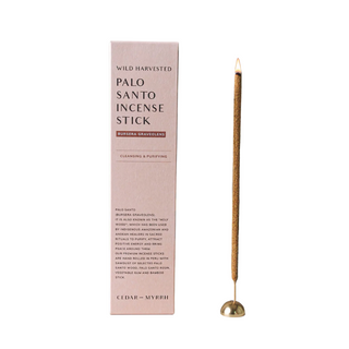 Cedar and Myrrh - Hand Rolled Palo Santo Incense Stick